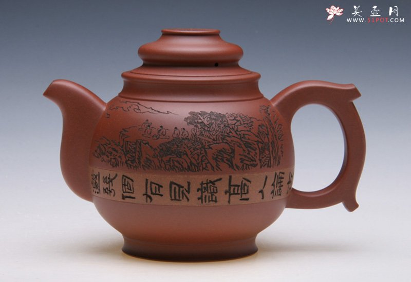 紫砂壶图片：高士壶 - 宜兴紫砂壶网