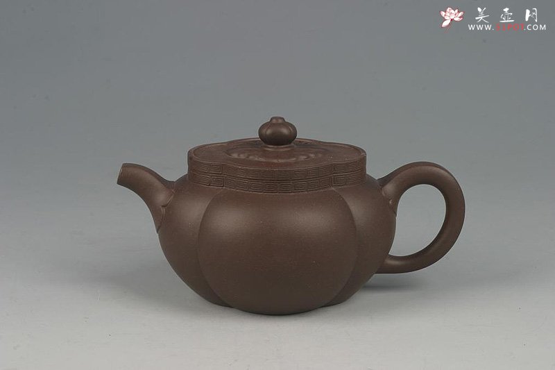 紫砂壶图片：椭圆如意 - 宜兴紫砂壶网