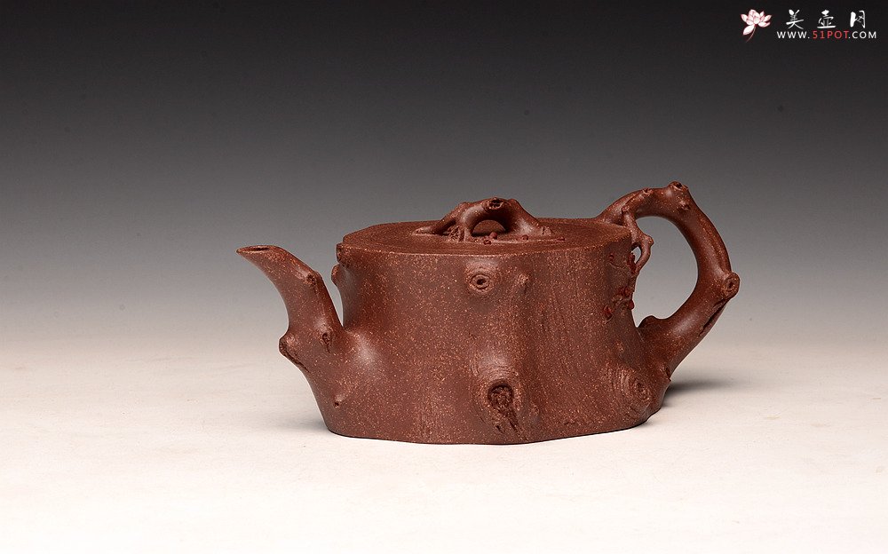 紫砂壶图片：单志萍新作 苍劲之意 古拙之风  全手梅桩 经典作品 - 宜兴紫砂壶网