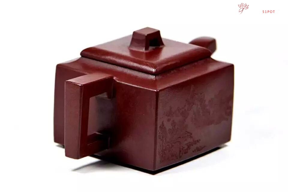 紫砂壶图片：四方壶 - 宜兴紫砂壶网