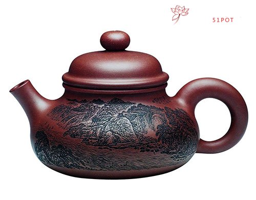 紫砂壶图片：三峡风光 - 宜兴紫砂壶网