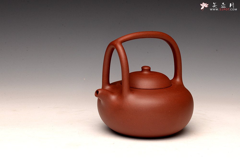 紫砂壶图片：张悦全手工新品 柿提壶 难度大  - 宜兴紫砂壶网