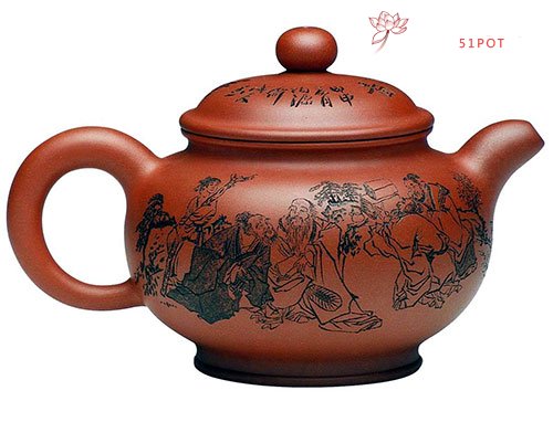 紫砂壶图片：香山九老 - 宜兴紫砂壶网