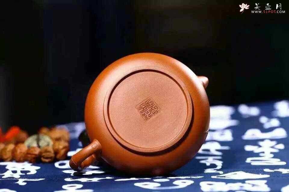 紫砂壶图片：扁竹鼓 - 宜兴紫砂壶网