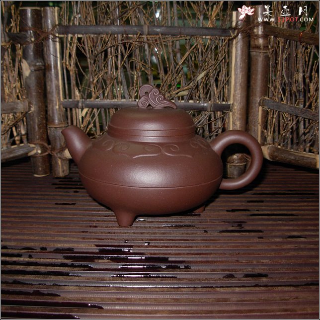 紫砂壶图片：祥云如意壶 - 宜兴紫砂壶网