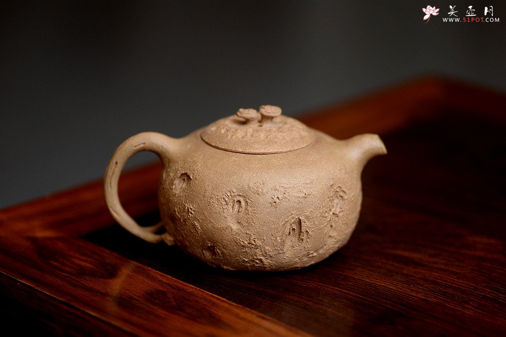 紫砂壶图片：姜建荣全手作品 古朴之味~~~沧桑质感 全手龚春 - 宜兴紫砂壶网