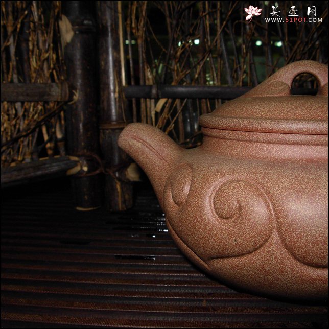 紫砂壶图片：仿古如意壶 - 宜兴紫砂壶网