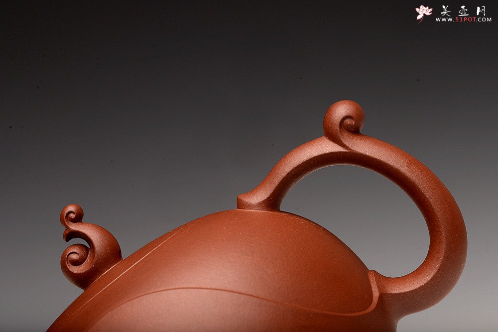 紫砂壶图片：于洪霞原创力作 全手大品‘源’ 韵味十足 线条流畅 - 宜兴紫砂壶网