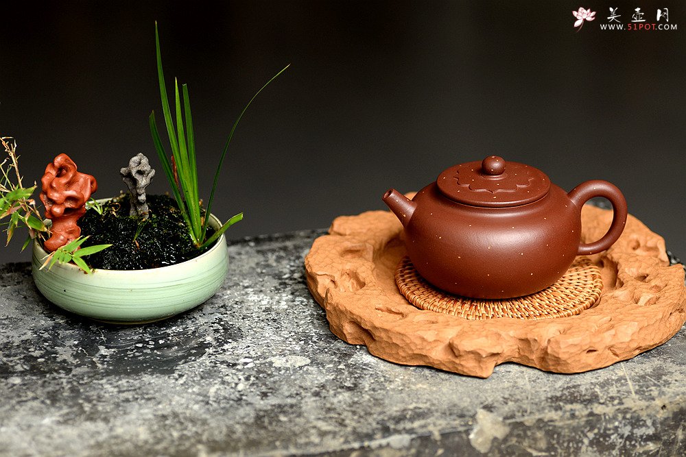 紫砂壶图片：温文尔雅 素雅精致 全手铺砂明华  - 宜兴紫砂壶网