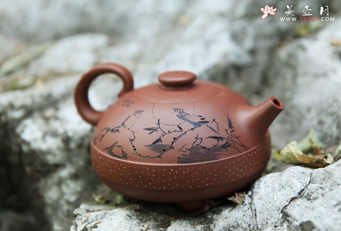 紫砂壶图片：金砂玉带 - 宜兴紫砂壶网