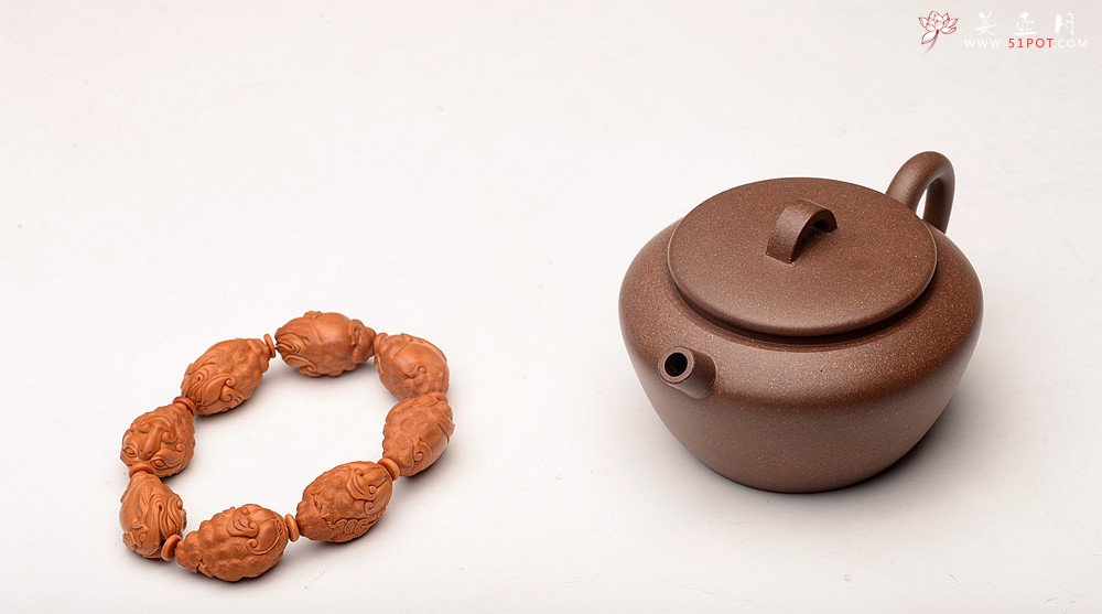 紫砂壶图片：詹黎明文气作品 优质青段 全手巨轮珠 夏日畅饮必备 - 宜兴紫砂壶网