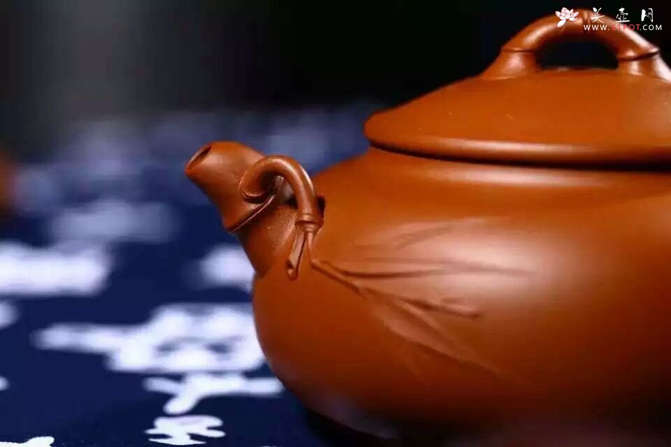 紫砂壶图片：扁竹鼓 - 宜兴紫砂壶网