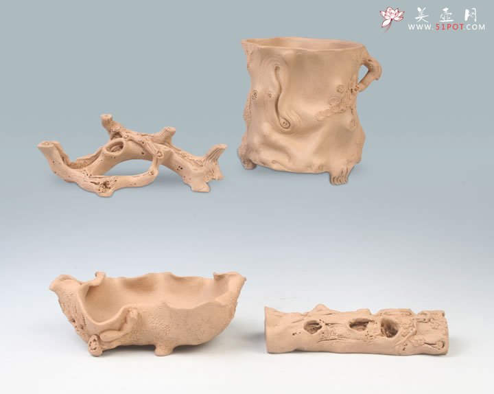 紫砂壶图片：新文房四宝 - 宜兴紫砂壶网