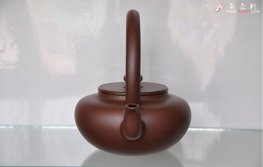 紫砂壶图片：全手工旭茂提梁壶 - 宜兴紫砂壶网