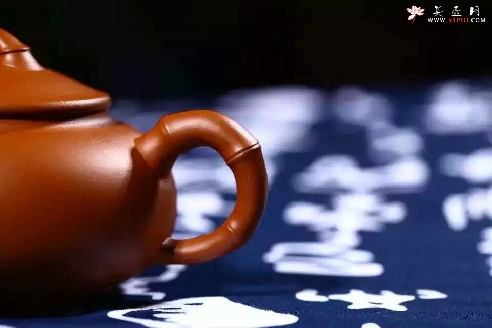 紫砂壶图片：扁竹鼓 - 宜兴紫砂壶网