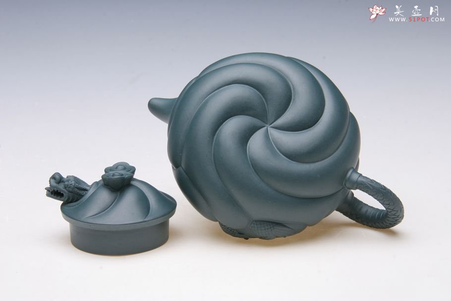 紫砂壶图片：扁鱼化龙 - 宜兴紫砂壶网