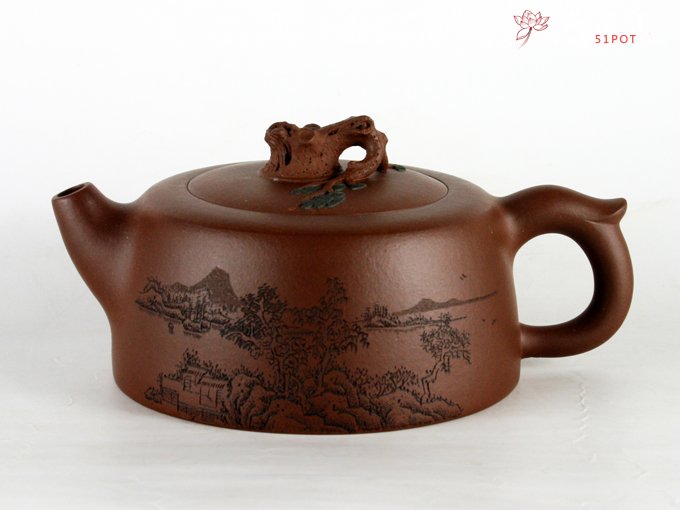紫砂壶图片：古井常青 - 宜兴紫砂壶网