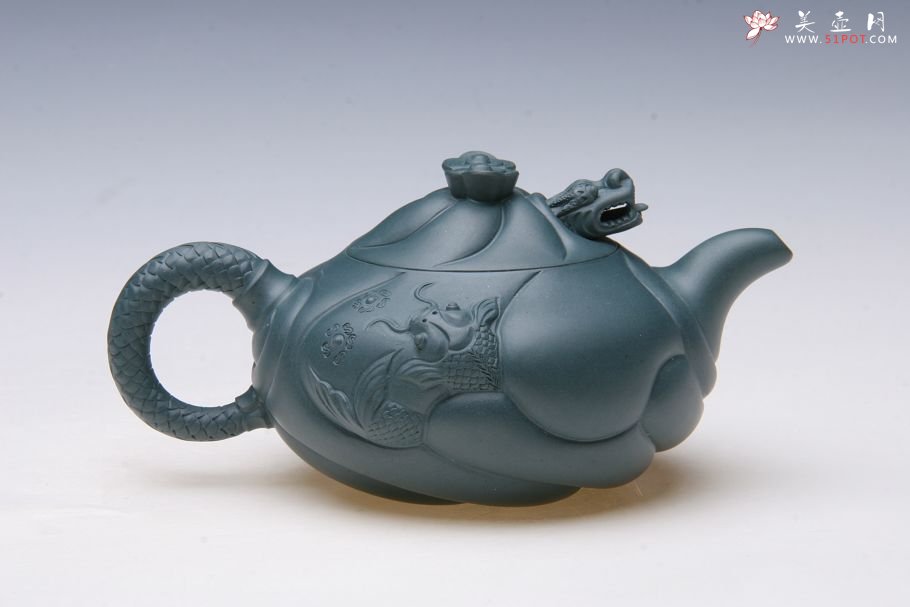 紫砂壶图片：扁鱼化龙 - 宜兴紫砂壶网