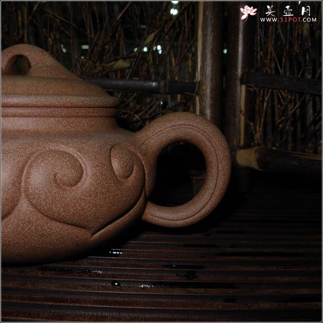 紫砂壶图片：仿古如意壶 - 宜兴紫砂壶网