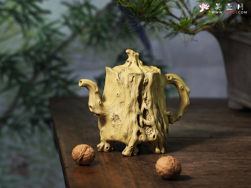 紫砂壶图片：树桩 - 宜兴紫砂壶网