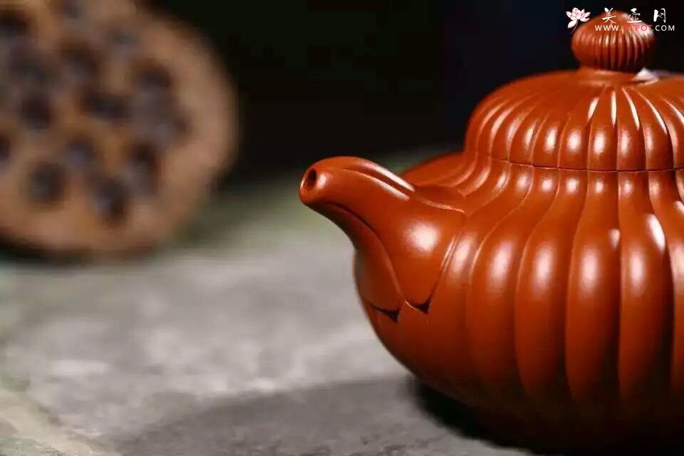 紫砂壶图片：筋纹掇只 - 宜兴紫砂壶网