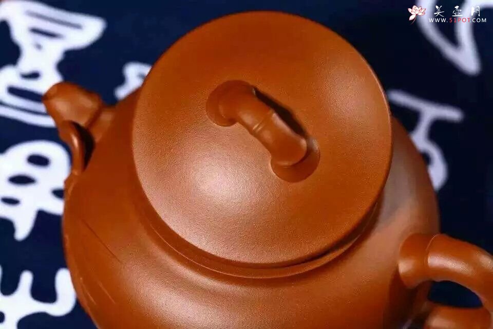 紫砂壶图片：扁竹鼓 - 宜兴紫砂壶网