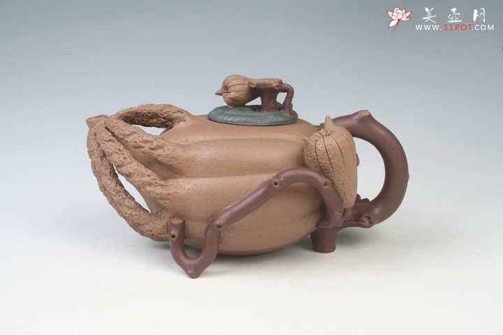 紫砂壶图片：佛手壶 - 宜兴紫砂壶网