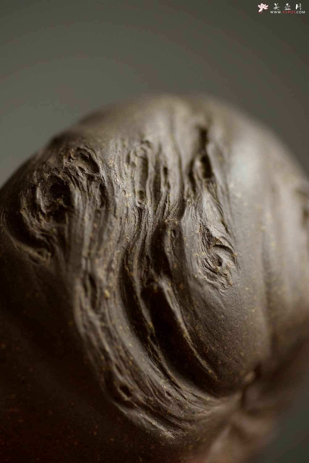 紫砂壶图片：林月长乙未年全手作品 返璞归真 清瘦山野清趣  香山秋林 - 宜兴紫砂壶网