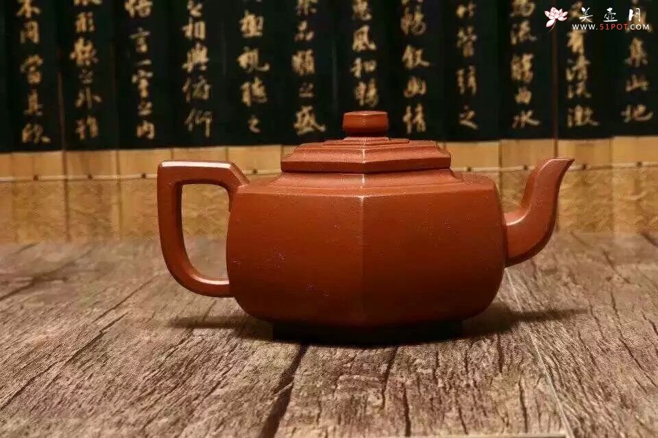 紫砂壶图片：六方雪华 - 宜兴紫砂壶网