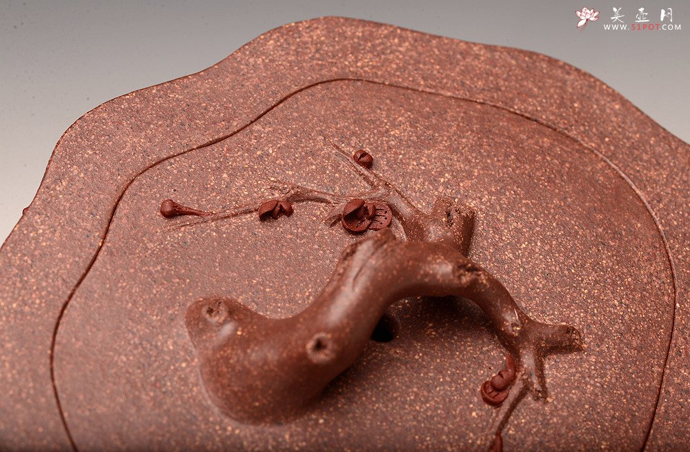 紫砂壶图片：单志萍新作 苍劲之意 古拙之风  全手梅桩 经典作品 - 宜兴紫砂壶网