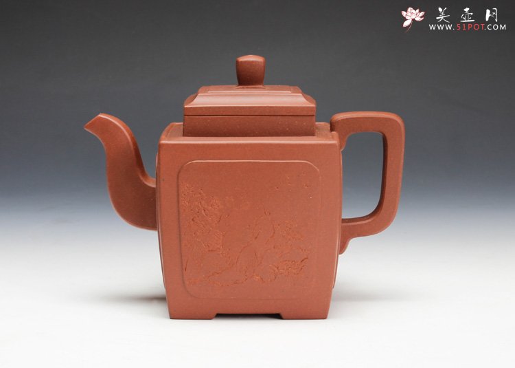 紫砂壶图片：葵方方壶 - 宜兴紫砂壶网