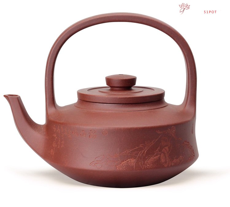 紫砂壶图片：提壁壶 顾景舟经典壶型 - 宜兴紫砂壶网