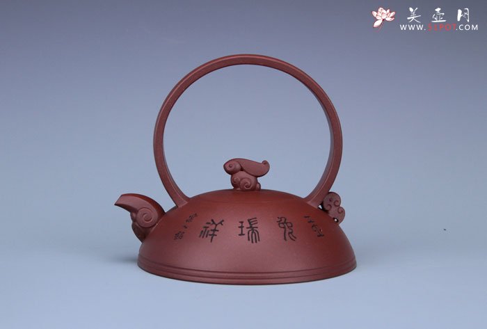 紫砂壶图片：玉兔祥瑞壶 - 宜兴紫砂壶网