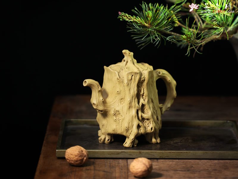 紫砂壶图片：树桩 - 宜兴紫砂壶网