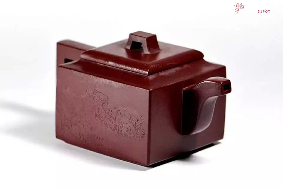 紫砂壶图片：四方壶 - 宜兴紫砂壶网