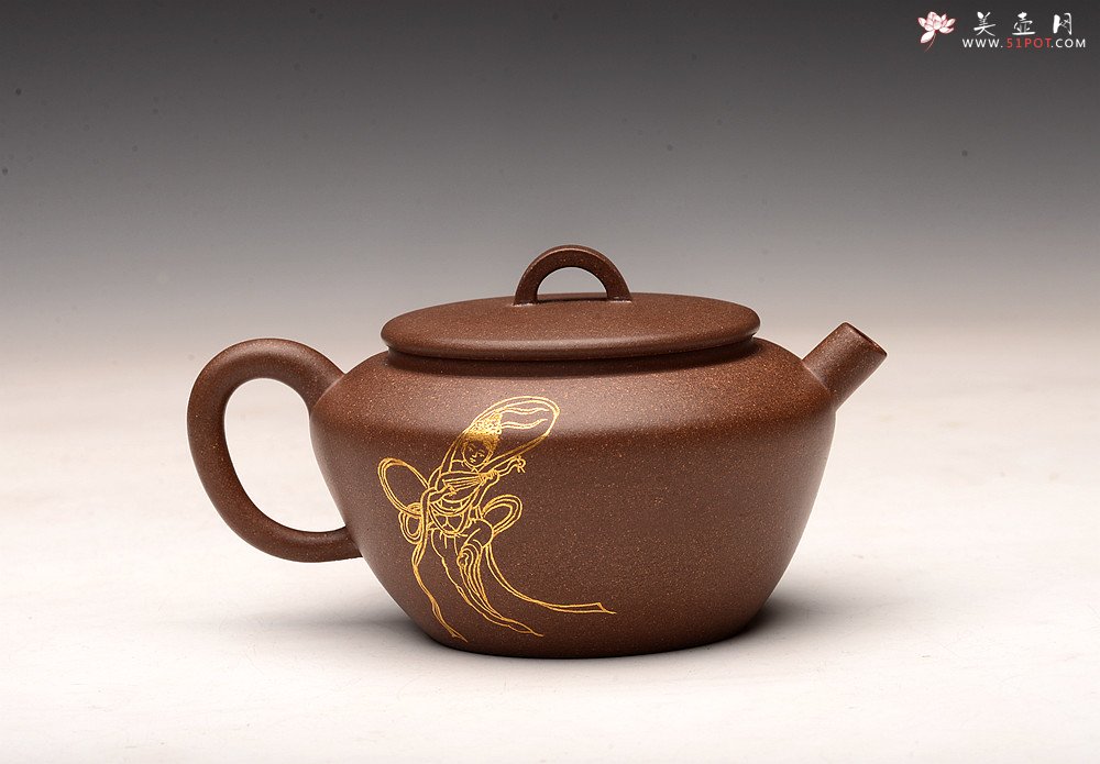 紫砂壶图片：詹黎明文气作品 优质青段 全手巨轮珠 夏日畅饮必备 - 宜兴紫砂壶网