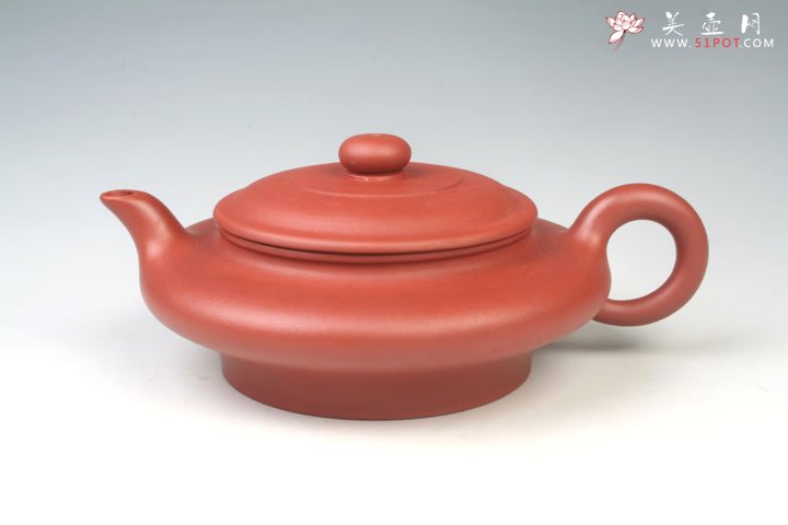 紫砂壶图片：大虚扁壶 - 宜兴紫砂壶网