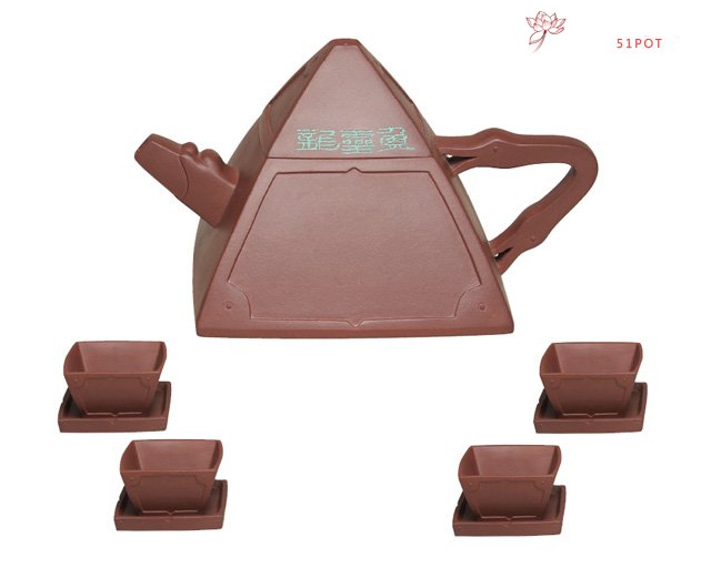 紫砂壶图片：鱼灵龙套具 - 宜兴紫砂壶网