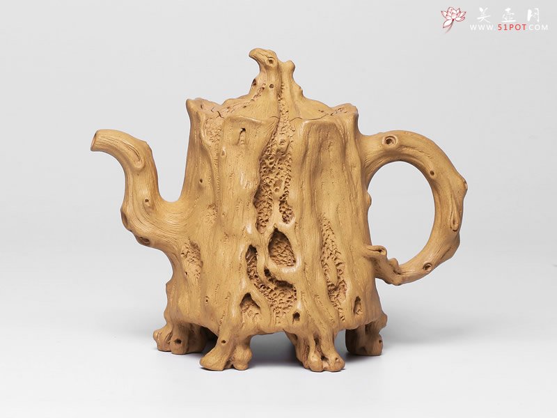 紫砂壶图片：树桩 - 宜兴紫砂壶网