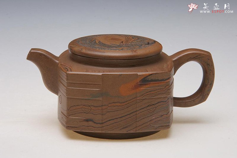 紫砂壶图片：天地方圆壶 - 宜兴紫砂壶网