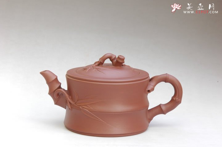 紫砂壶图片：竹韵壶 - 宜兴紫砂壶网
