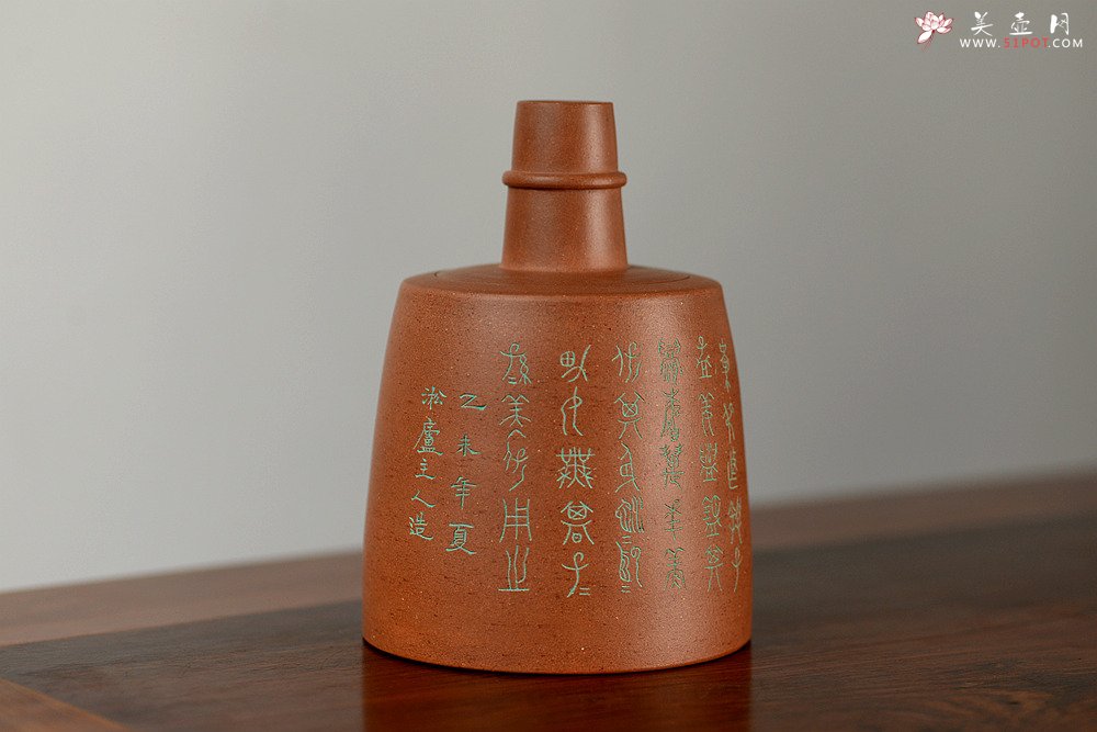 紫砂壶图片：淞庐全手作品 茶叶罐 造型新颖 雅致文气 - 宜兴紫砂壶网