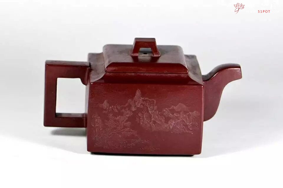 紫砂壶图片：四方壶 - 宜兴紫砂壶网