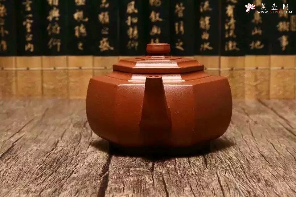 紫砂壶图片：六方雪华 - 宜兴紫砂壶网