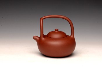 紫砂壶图片：张悦全手工新品 柿提壶 难度大  - 宜兴紫砂壶网