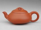 紫砂壶图片：朱泥三脚石瓢 - 宜兴紫砂壶网