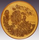 紫砂壶图片：山水有清音挂盘 - 宜兴紫砂壶网