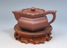 紫砂壶图片：全手工如意僧帽 - 宜兴紫砂壶网