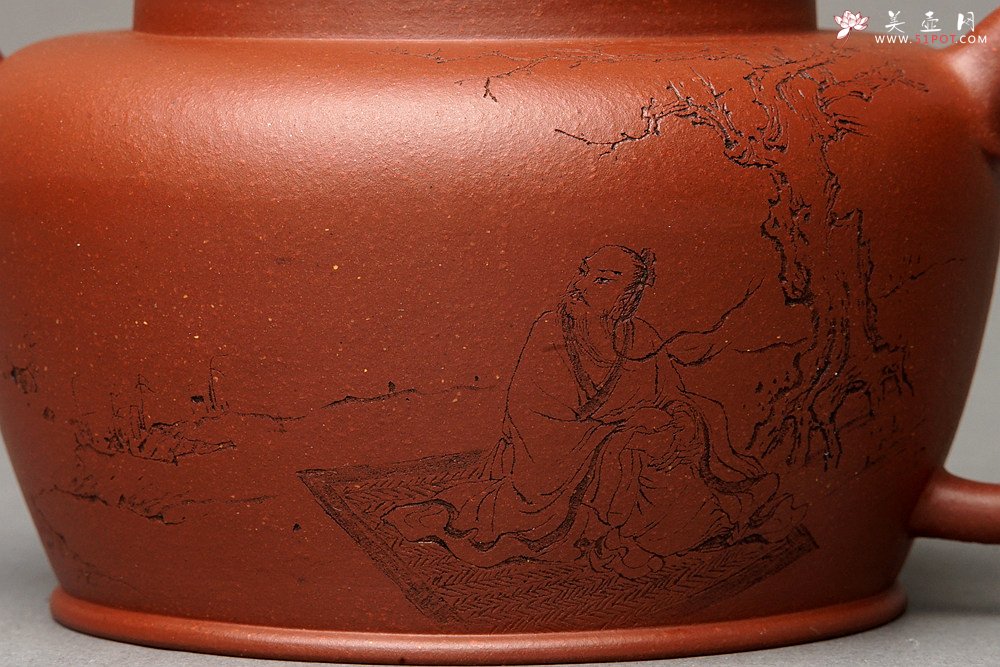 紫砂壶图片：赵辉、詹黎明合作作品 古朴拙雅 装饰精雅  全手禅心 - 宜兴紫砂壶网