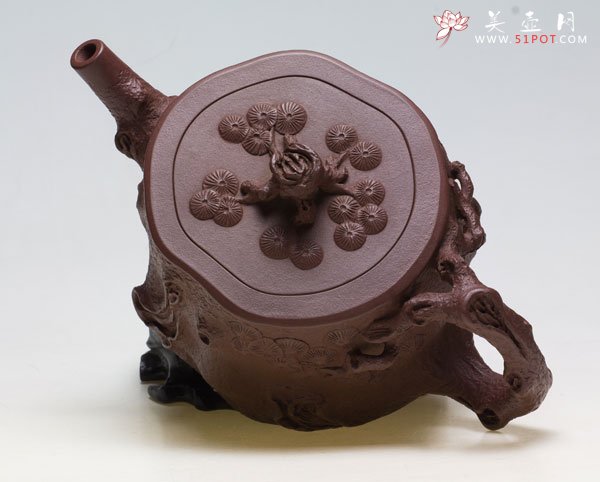 紫砂壶图片：大松椴壶 - 宜兴紫砂壶网